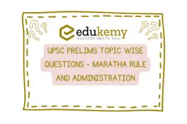 UPSC Prelims Topic Wise Questions