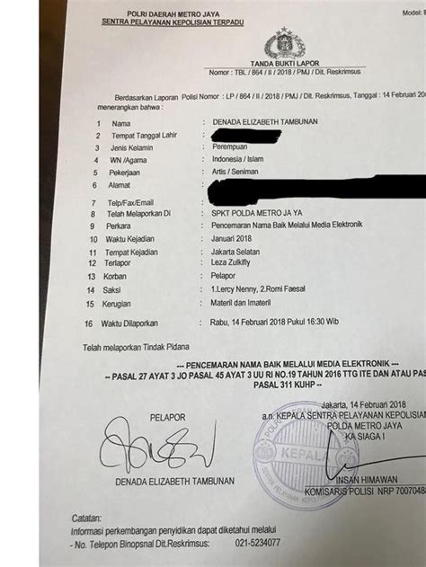 Detail Contoh Surat Laporan Kepolisian Koleksi Nomer