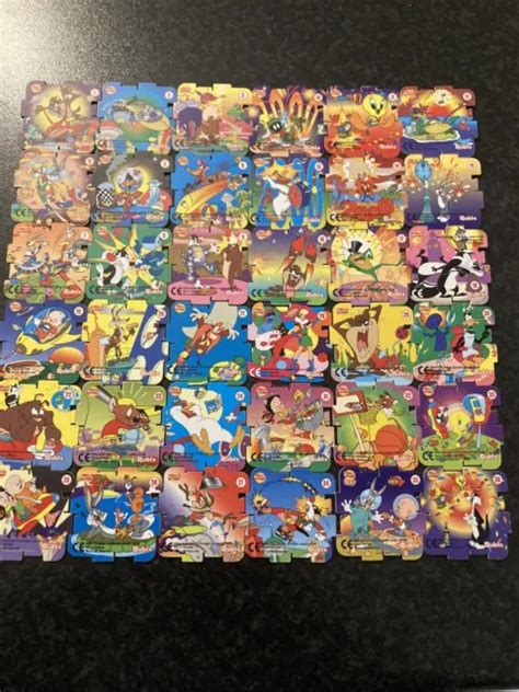 Complete Set Looney Tunes Mil Looney Um S Walkers Qubix Tazos