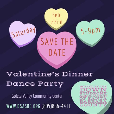 Annual Valentines Dinner Dance Party – Down Syndrome Association of ...