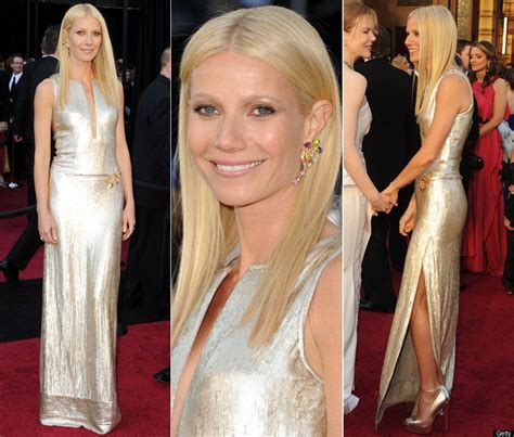 Gwyneth Paltrow In Calvin Klein Silver Dress Gold Dress Gwyneth Paltrow Dress Gorgeous