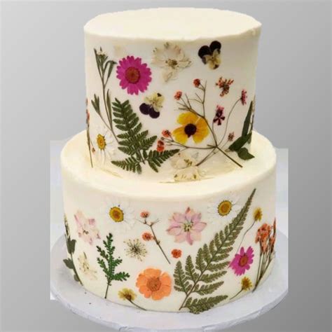 Pressed Flower Cake Cc Cakes