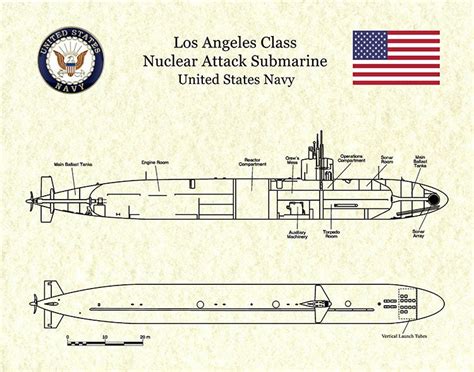 Los Angeles Class Submarine Cutaway