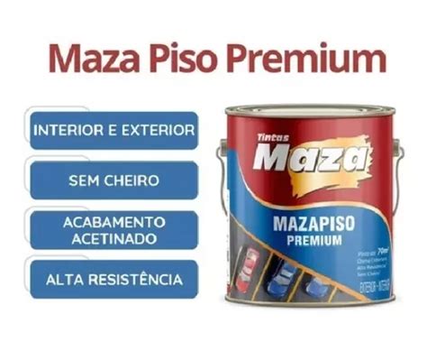 Tinta Piso E Parede Premium Maza Cores L Cor Azul Mercadolivre