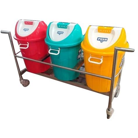 Mild Steel Dust Bin Trolley For Supermarket At Rs 7500 Piece In Nagpur