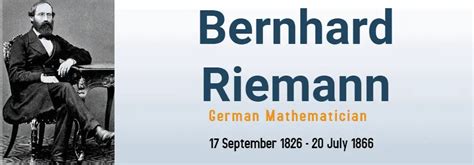 Bernhard Riemann ( 1826 - 1866 ) : German mathematician : German ...