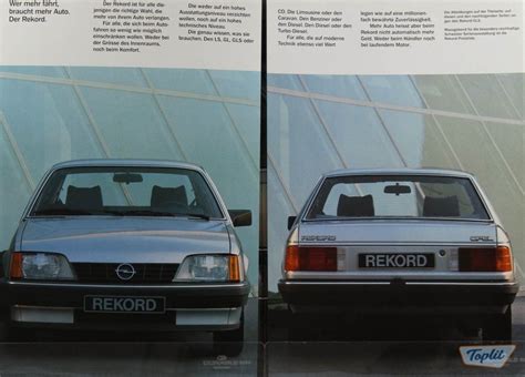 Prospekt Opel Rekord E Alle Kaufen Auf Ricardo