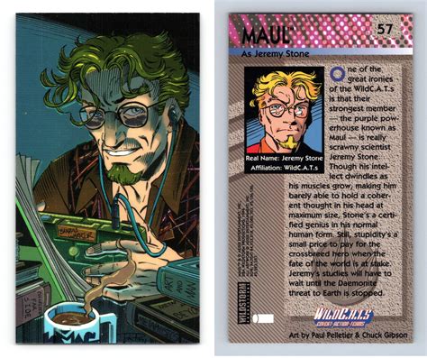 Maul 57 Wildc A T S 1994 Wildstorm Chrome Trading Card