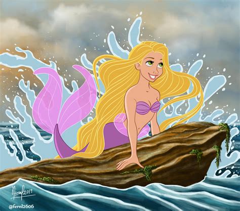 RAPUNZEL MERMAID by FERNL on DeviantArt