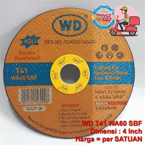 Jual Wd T Wa Sbf Inch Mata Potong Gerinda Cutting Wheel Tipis