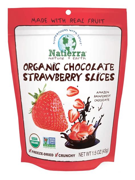 Amazon Natierra Organic Freeze Dried Chocolate Covered Strawberry