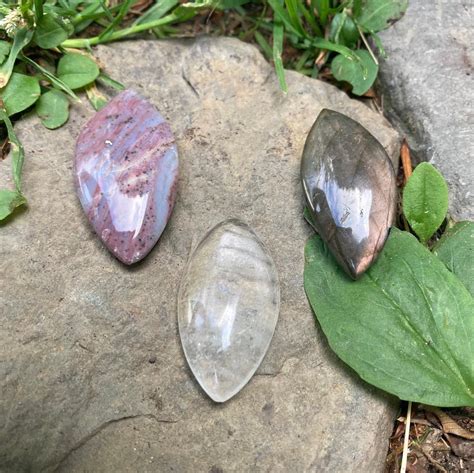 Set Of Three Third Eye Stones Crystal T Set Ocean Etsy