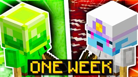 1 Week Afk With Best Minions Hypixel Skyblock Youtube