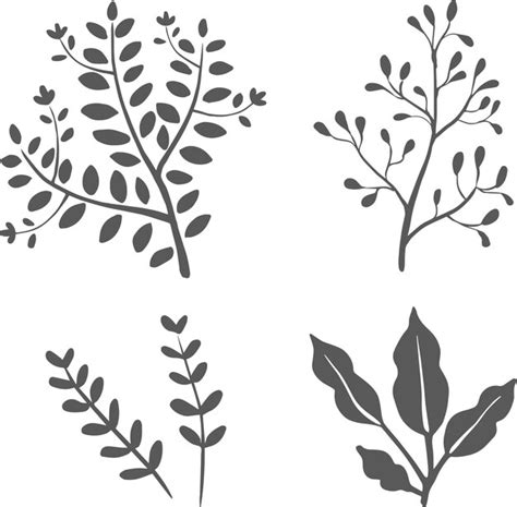 Premium Vector Leaves Silhouette