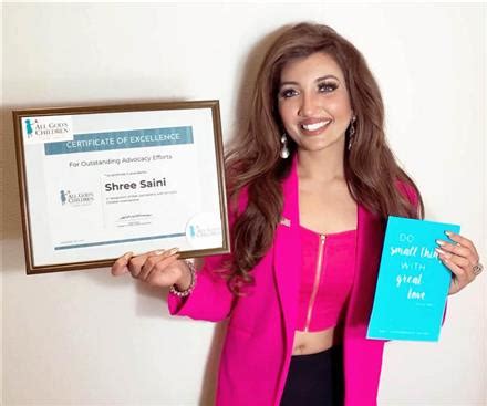 Shree Saini Selected As Miss World America Bwap National Ambassador