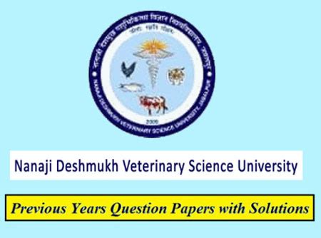 Nanaji Deshmukh Veterinary Science University Previous Question Papers ...