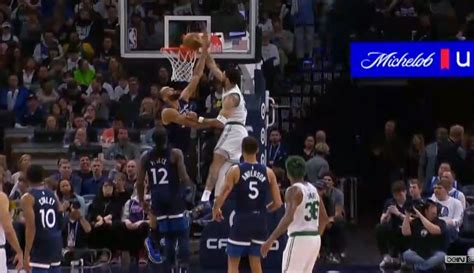 NBA Top 10 Du Jour Jayson Tatum Met Rudy Gobert Sur La Photo Le Cul