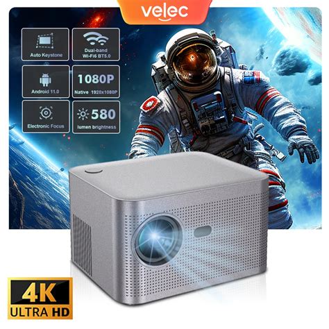 Projector HY350 4K Android 11 580ANSI Wifi6 0 BT5 0 1080P Electric