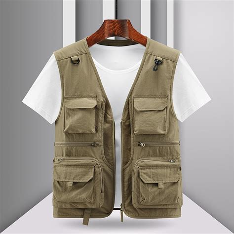 Gilet De Glaprolif Ration Pour Homme Veste Cargo En Maille Outil Poches