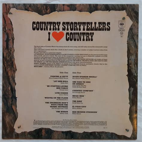 Country Storytellers De Compilation Countryjohnnycashwillienelson