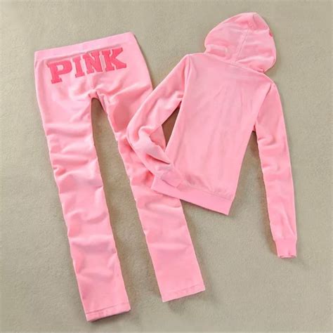 Victorias Secret Pink Tracksuit Y2k Cyber Y2k Comfy Velour Etsy