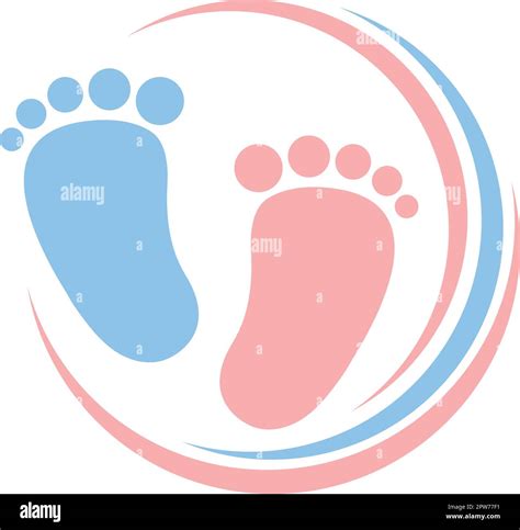 Blue And Pink Baby Feet