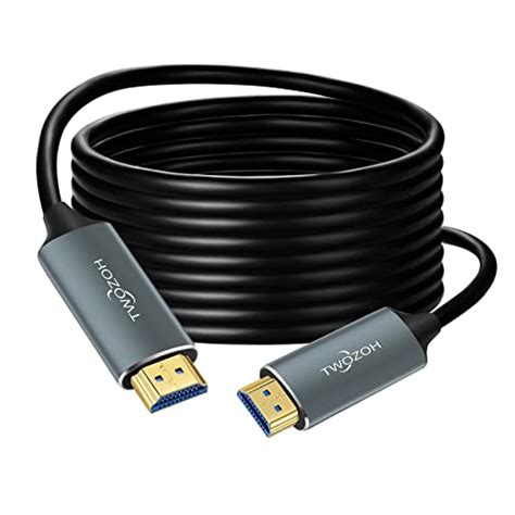 Twozoh 光ファイバーhdmi ケーブル 75m 4k 2 0 60hz 1080p対応 18gbps超高速hdmi ケーブル 60p