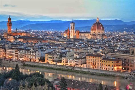 Piazzale Michelangelo Firenze Al Tramonto Viaggiare Uno Stile Di Vita