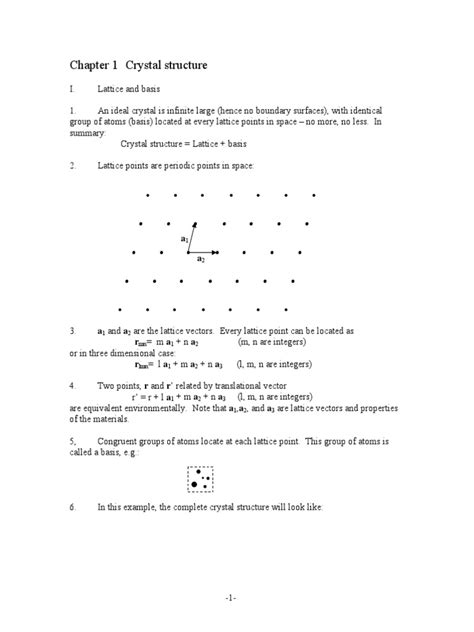 Chapter 1 Crystal Structure Download Free Pdf Crystal Structure