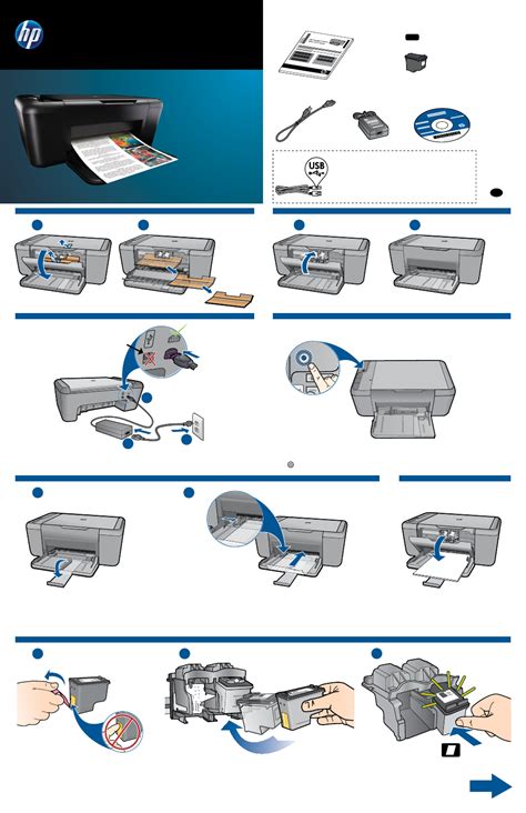 HP Deskjet F2480 All-in-One Printer Setup Guide - Free PDF Download (2 ...