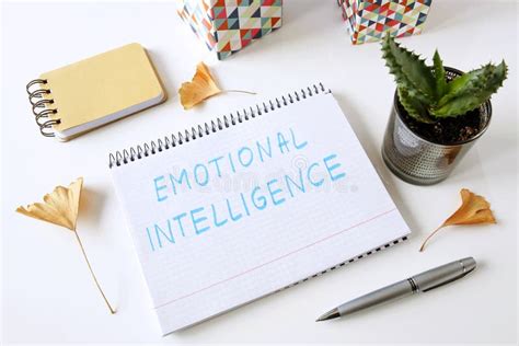 Emotional Intelligence Written In A Notebook Stock Image Image Of