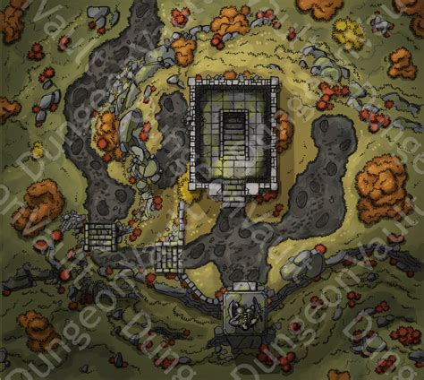 Dndrpg Encounter Maps The Abandoned Tomb And Dungeon Etsy