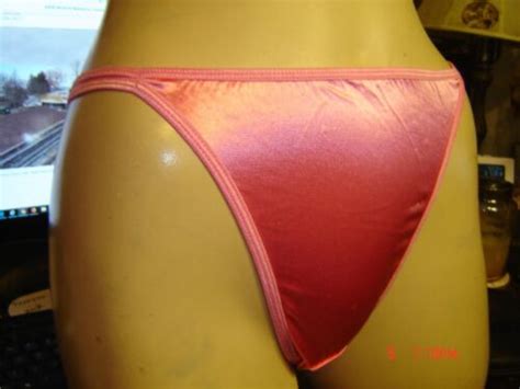 Sexy Second Skin Satin String Bikini Panties Great For Men Size 10