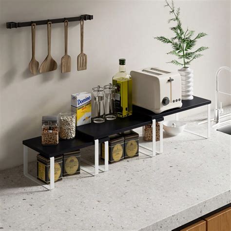 Songmics Songmics Cabinet Organizer Shelf Set Of Kitchen Counter