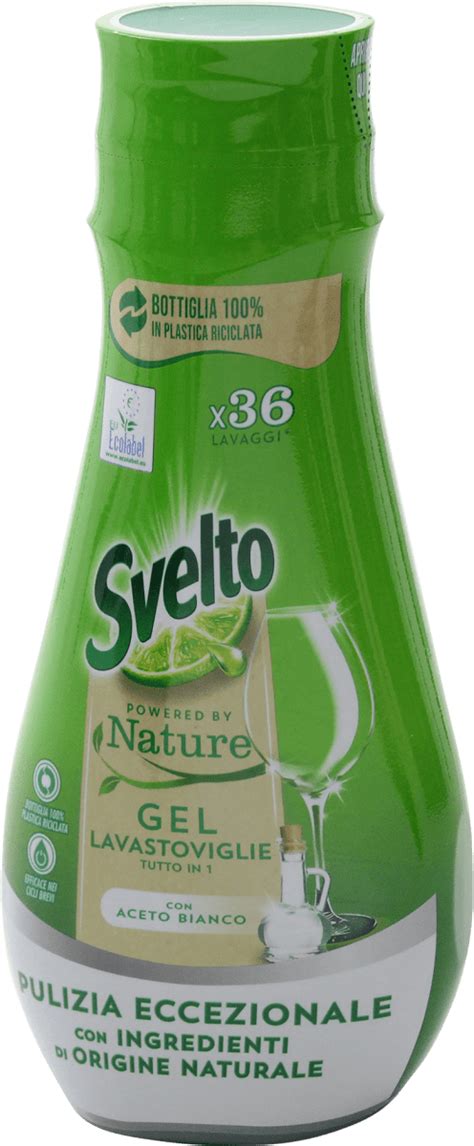 Svelto Gel Lavastoviglie Tutto In 1 Powered By Nature Con Aceto Bianco