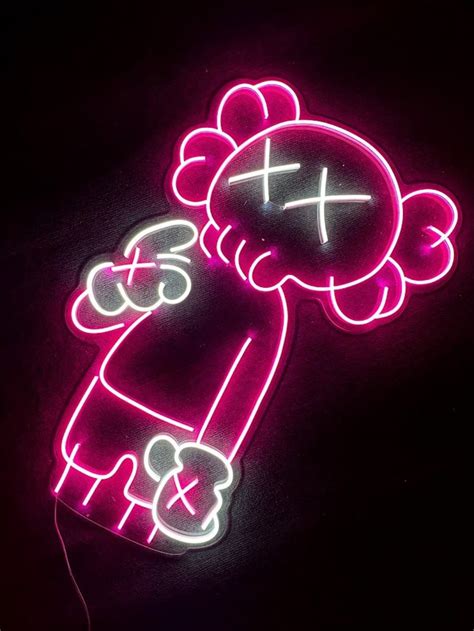 High Quality Dope Kaws Neon Sign Handmade Neon Signs Decor Etsy