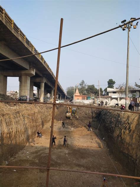 Gohana Road Railway Underpass Work Started Machine Caused Damage While