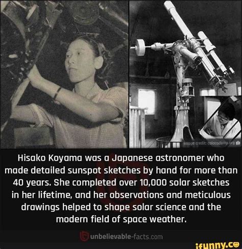 Hisako Koyama Was A Japanese Astronomer Who Made Detailed Sunspot