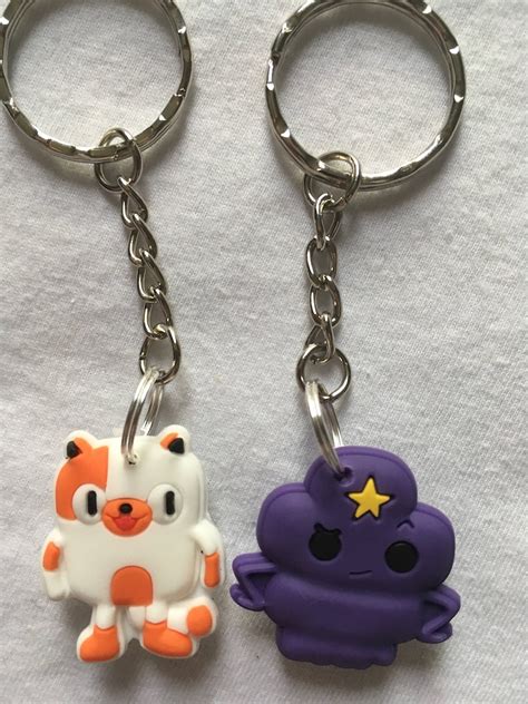 Adventure Time Keyringskeychains Cartoon Cute Emo Kids Goth Etsy