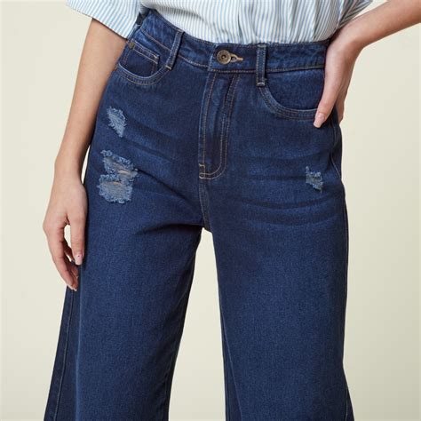 Ripley PANTALÓN JEAN CULOTTE TULUM EXIT PARA MUJER