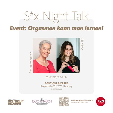 Sex Night Talk Entdecke Deine Weiblichen Sexualit T Boutique Bizarre