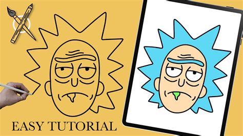 How To Draw Rick Sanchez From Rick And Morty Easy Step By Step