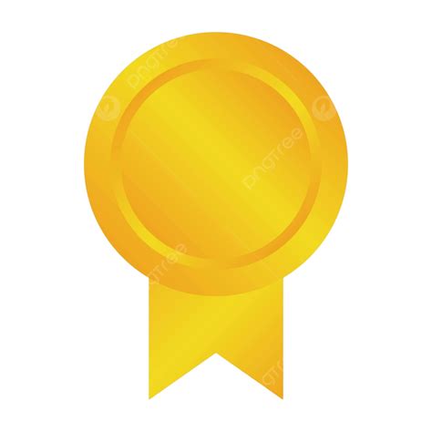 Medalla De Oro Icono Ilustración Icono Medalla Rojo Vector Png Dibujos