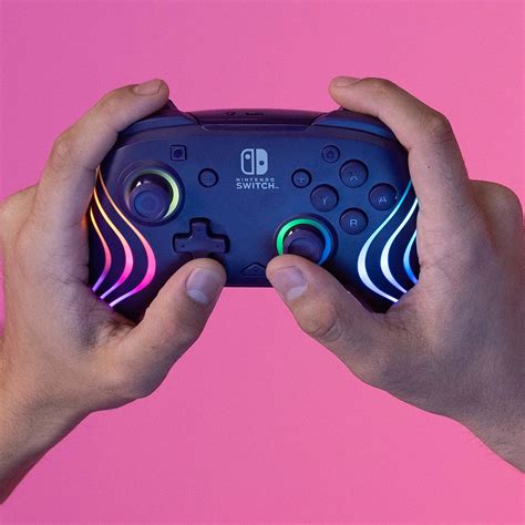 Pdp Wireless Controller For Nintendo Switch And Nintendo Switch Oled Model Afterglow Wave