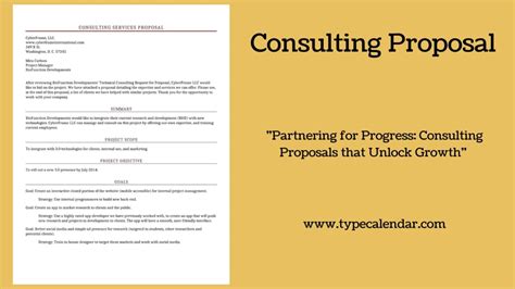 Free Printable Consulting Proposal Templates Word PDF