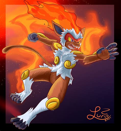 ArtStation - Infernape on the attack!