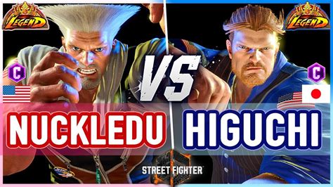 Sf Nuckledu Guile Vs Higuchi Guile Street Fighter Youtube