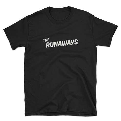 Classic The Runaways Unisex T Shirt As Worn By Joan Jett The Etsy