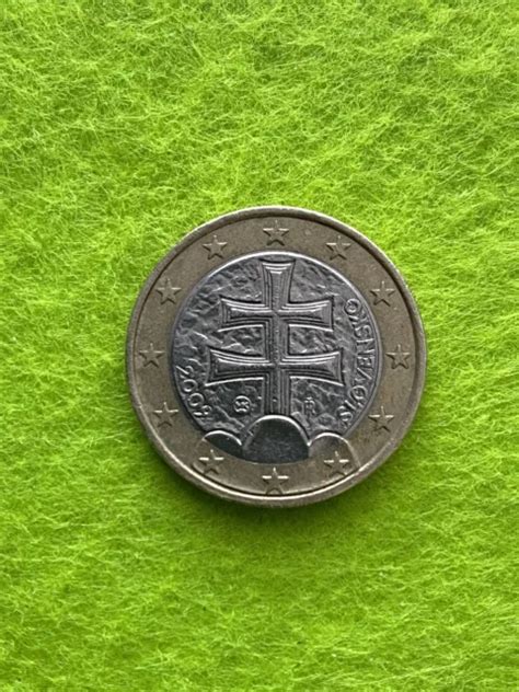 ORIGINAL 1 EURO Münze Slowakei Slovensko 2009 Fehlprägung 145 28