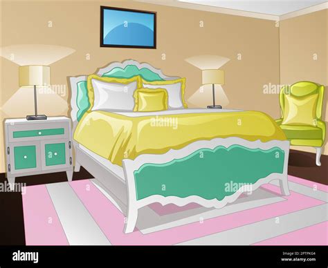 Cartoon Bed Background